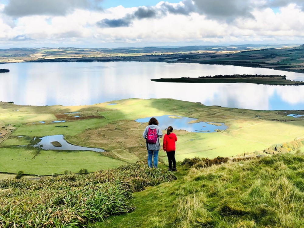 Admiring the view of the Loch