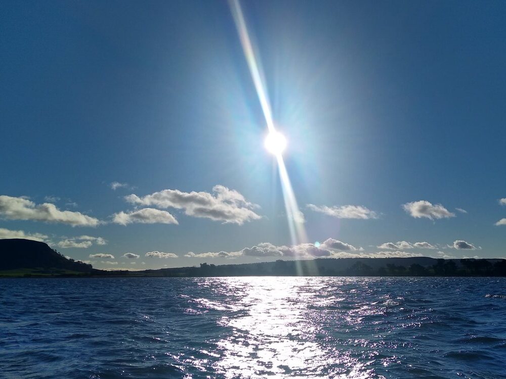 Loch Leven on a sunny day in January 2022