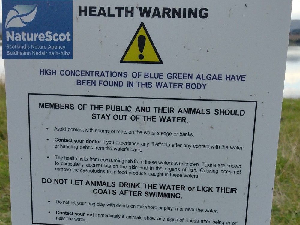 Warning notice at Loch Leven